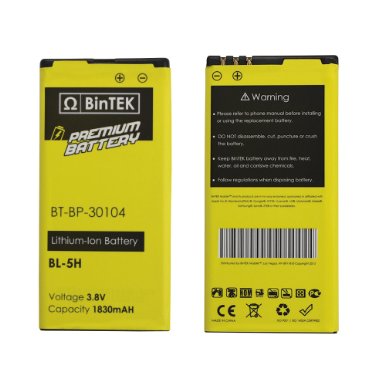 BinTEK Brand Nokia Lumia 635 Battery Nokia Lumia 630 Battery 1830mAH Li-Ion Premium Nokia BL-5H Battery / Compatible with all Nokia Lumia 635 630 636 638 models