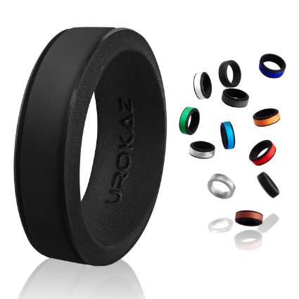UROKAZ - Silicone Wedding Ring, The Only Ring that Fits Your Lifestyle - Whether You are Single or Married, UROKAZ Ring is Right for You - It is Fashionable, Flexible, and Comfortable