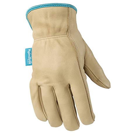 Wells Lamont 1167L Water-Resistant Cowhide Leather Work Gloves, Large