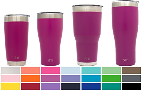 Simple Modern 32oz Slim Cruiser Tumbler - Vacuum Insulated Double-Walled 18/8 Stainless Steel Hydro Travel Mug - Coffee Cup Flask - Orchid Violet