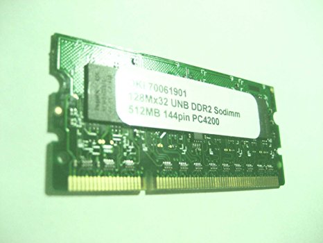 (OKI P/N 70061901) 512MB DDR2 144Pin Memory RAM for OKI Color Printer MC361, MC561, CX2731, C330dn, C530dn, C610n, C610dn, C610dtn, C610cdn