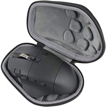 co2crea Hard Travel Case for Logitech G604 Lightspeed Wireless Gaming Mouse (Black Case)