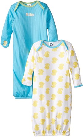 Gerber Unisex Baby 2 Pack Gowns