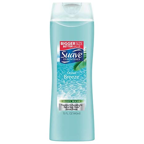 Suave Naturals Body Wash - Ocean Breeze - 15 Ounces (2 Packs)