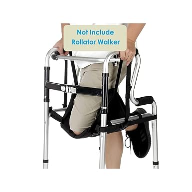 NEPPT Knee Walkers Sling Hanging Knee Walker Pad Cover Cushion Patient Medical Safety Lifts Leg Sling for Foot Injuries for Elderly, Adults