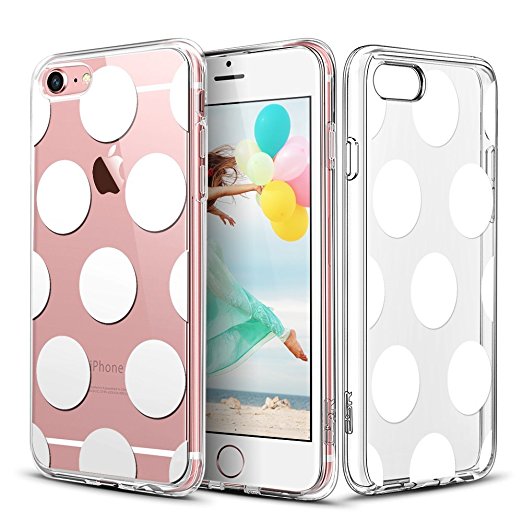 iPhone 6 Plus Case,iPhone 6s Plus Case, ESR Pattern Design Clear Case with Soft TPU Bumper Hard PC Back Cover for 5.5" iPhone 6 Plus / iPhone 6s Plus_Polka Dots