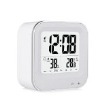 DBPOWER Linckclock Smart Smart Alarm Clock LCD Display Light-activated Sensor Bedside Snooze Alarm Clocks Rechargeable