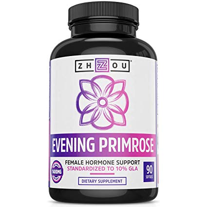 Evening Primrose Oil for Women-1400 mg 10% GLA Cold Pressed & Hexane Free for Women’s Health Support