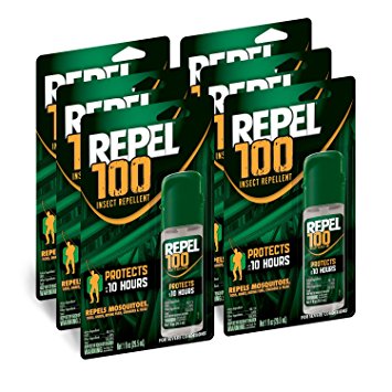 Repel 100 Insect Repellent, 1 oz. Pump Spray, (Pack of 6).