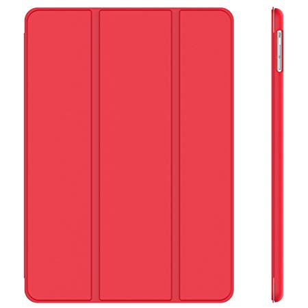 JETech Case for Apple iPad Air 1st Edition (NOT for iPad Air 2), Smart Cover Auto Wake/Sleep, Red