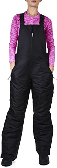Arctic Quest Womens Insulated Water Resistant Ski Snow Bib Pants