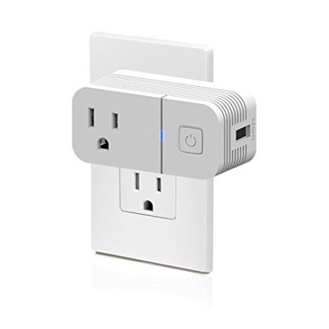 CT Mini Smart Plug Socket,No Hub Required,Wi-Fi 2/3/4G Network,Control Devices From Anywhere,Works with Alexa Google Home