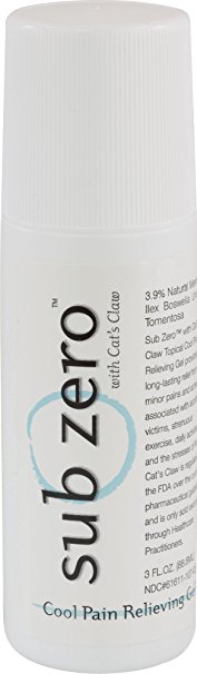 Sub Zero Cool Pain Relieving Gel, 3 oz Roll-On