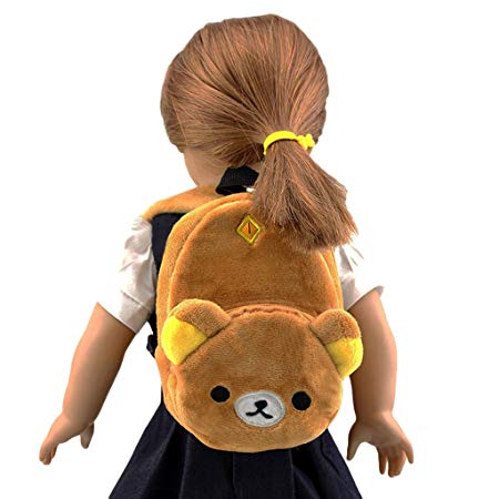 Wesen Doll accessories for 18 Inch Dolls The Little bear doll backpack Fits American Girl Dolls