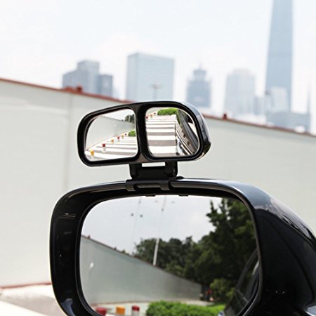 Blind Spot Mirror, BODECIN Can be Adjustable or Fixed Installed Car Mirror for Blind Side / Door Mirrors, Universal Rear Side 360° Wide Angle View Mirrors for Vehicle SUV Truck (Left   Right)
