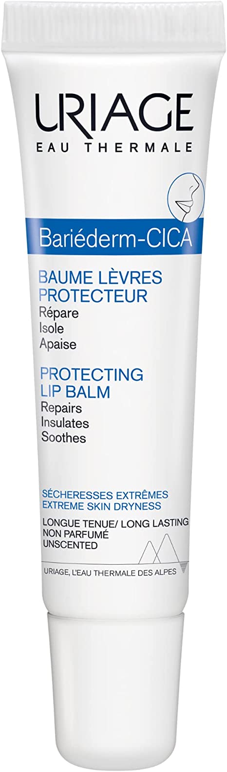 Uriage Bariederm Cica-Lips Repairing Balm, 15 ml