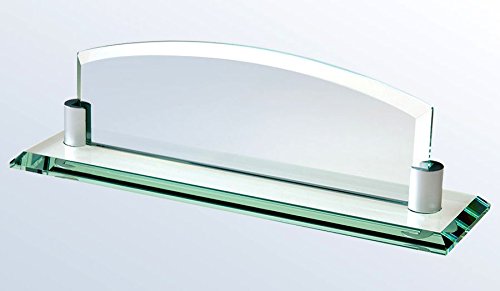 Deluxe Glass Name Plate with Free Engraving
