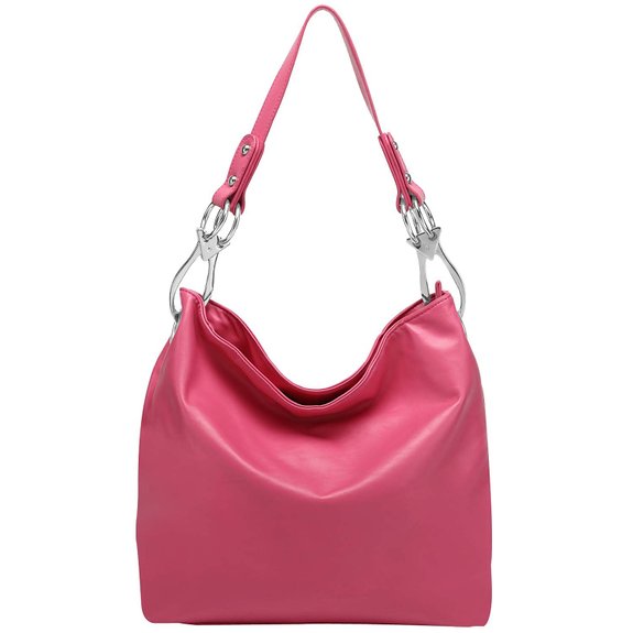 FASH Top Handle Soft Hobo Shopper Handbag