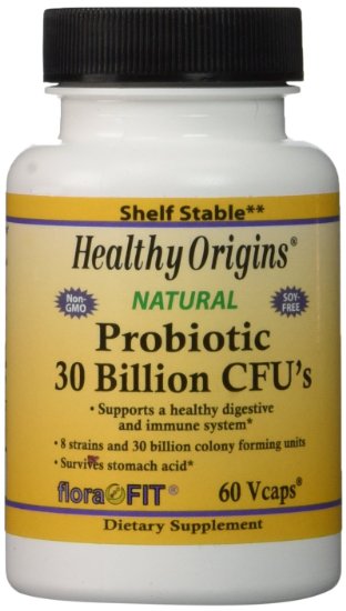 Probiotic 30 Billion CFUs 60 Vcaps - Healthy Origins - UK Seller