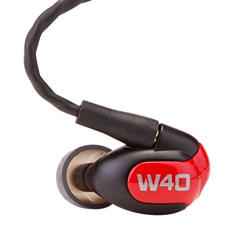 Westone W40 Four-Driver True-Fit Earphones with 3 Button MFi Cable with Microphone and MMCX Audio Cable