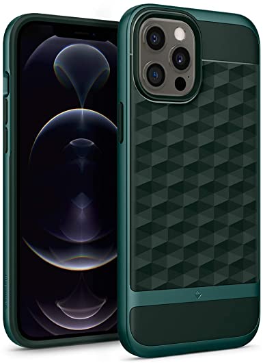 Caseology Parallax Compatible with iPhone 12 Pro Max Case (2020) - Midnight Green