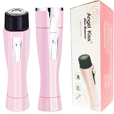 Painless Facial Hair Removal for Women - Angel Kiss Portable Flawlessly Electric Hair Remover Epilator for Face Lip Chin and Cheek Hair