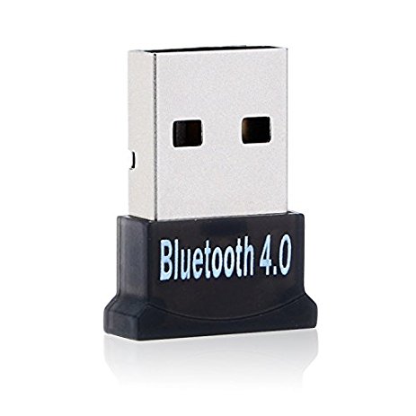 Bluetooth Dongle, USB Bluetooth 4.0 Adapter for PC/DESKTOP Support Windows 10/8.1/8/7/XP/Vista/2003