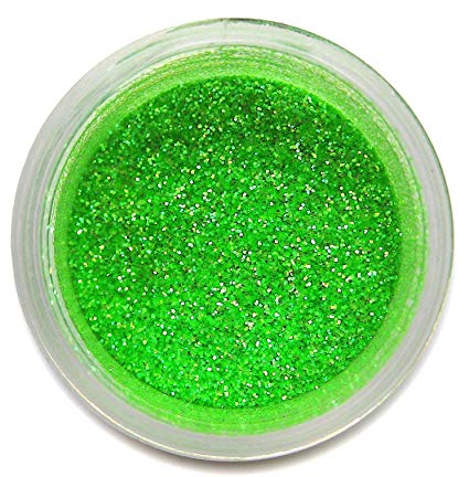 Heat Green Glitter Dust, 5 gram container