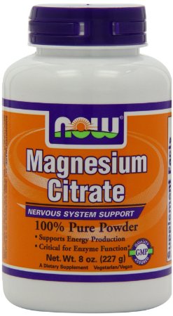 NOW Foods Magnesium Citrate Powder, 8 Ounces(Size: 8 Ounces)