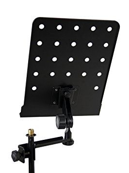 Gearlux Attachable (12.4" x 9.4") Orchestra Music Stand - Black