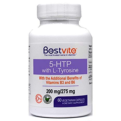 5-HTP 200mg/L-Tyrosine 275mg (60 Vegetarian Capsules)