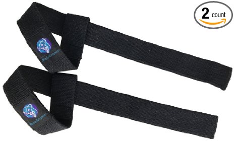 Supper Strong Weight Lifting Straps w Padded Wrist, Lift Heavy, Lift Safe, by Muscle Composition