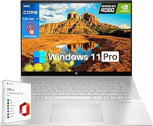 HP 2024 Newest Envy Business Gaming Laptop, 16" WQXGA Touchscreen, Intel i7-13700H(14-Core), GeForce RTX 4060, 64GB DDR5, 2TB SSD, WiFi 6E, Backlit KB, Win11 Pro & Microsoft Office Lifetime License