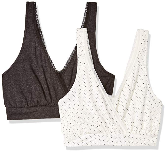 Playtex Women's Nursing Pullover Sleep Bra 2-Pack