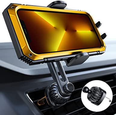 Car Vent Phone Mount Holder, LISEN Universal Phone Mount Holder for Car, Hands Free Car Cell Phone Holder Mount with Newest Extension Clip Compatible for iPhone 13 Pro Max and More 4-7'' Smartphone