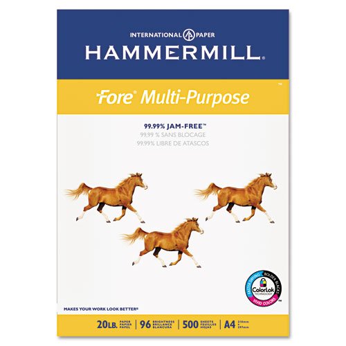 Hammermill Fore MP, 20lb, A4 Size 210mm x 297mm (8-3/10" x 11-7/10"), 96 Bright, 500 Sheets/1 Ream (103036)