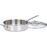 Cuisinart 733-30H Chefs Classic Stainless 5-12-Quart Saute Pan with Helper Handle and Cover