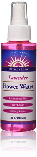 Heritage Products Lavender Flower Water, 4-Ounce