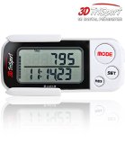 3DTriSport Walking 3D Pedometer with Clip and Strap and Free eBook  30 Days Memory Extremely Accurate Step Counter Walking Distance Miles and Km Calorie Counter Daily Target Performance Monitor Exercise Time - Multi-Function Pocket Pedometer with Advanced Tri-Axis Technology and Calories Burned