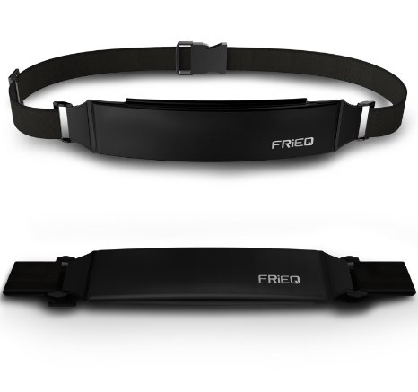 FRiEQ Lightweight & Durable Waterproof Bag / Running Belts / Runners Belt / Race Belt - Fitness Workout Belt for Both Men and Women - Fit for iPhone, HTC, Samsung, Motorola, BlackBerry and Most Smartphones - Waist Pack Belt / Runners Belt Waist Pouch / Sport Running Waist Bag / Runner's Waist Pack Protects items during Workouts, Cycling, Hiking, Walking, Running, Sports, Leisure and All Outdoor Activities