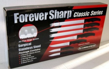 Forever Sharp Classic Series 12 Pc Set Surgical Stainless Steel Knives