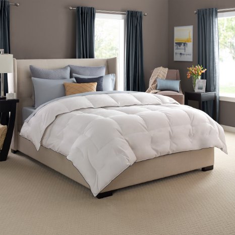 Pacific Coast Luxury White Goose Down Comforter 680 Thread Count 600 Fill Power White Goose Down - Full/Queen