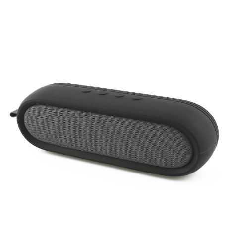 Seedforce Bluetooth Speakers with CSR Bluetooth 4.0 Technology, Dual 5W Drivers, Enhanced Bass, Works with Iphone, Ipad, Samsung, Nexus and More (Black)
