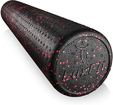 LuxFit Foam Roller, Speckled Foam Rollers for Muscles '3 Year Warranty' with Free Online Instructional Video Extra Firm High Density for Physical Therapy, Exercise, Deep Tissue Muscle Massage