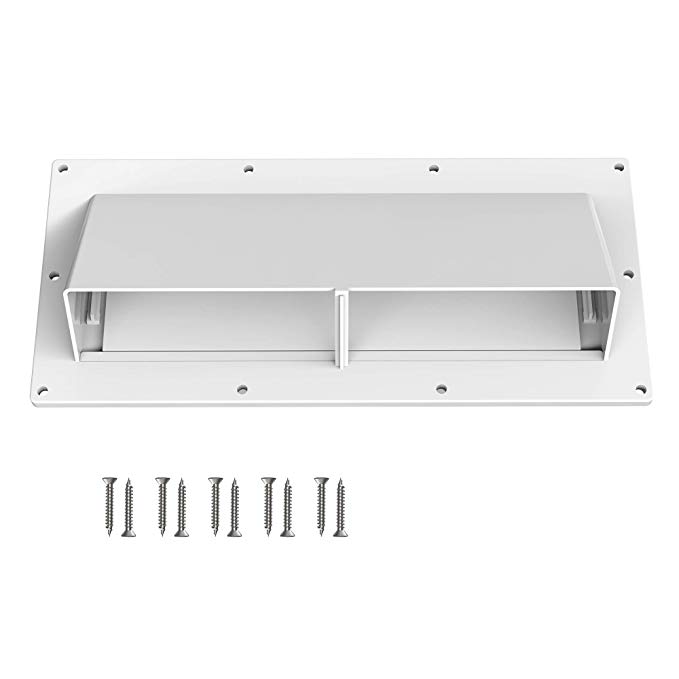 Kohree RV Range Hood Vent Exhaust Vent Cover, High Impact Resistance RV Range Hood Cover Stove Vent Cover with Lockable Clips for RV Mobile Home, Screws Included