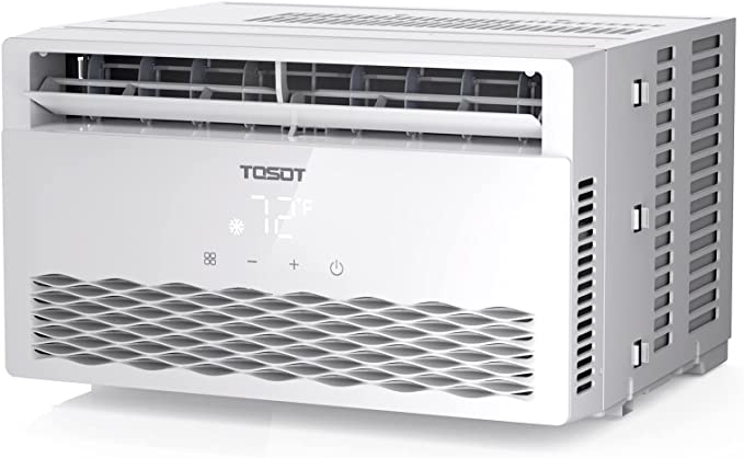 TOSOT 12,000 BTU Window Air Conditioner - Energy Star, Modern Design, and Temperature-Sensing Remote - Window AC for Bedroom, Living Room, and attics up to 550 sq. ft.