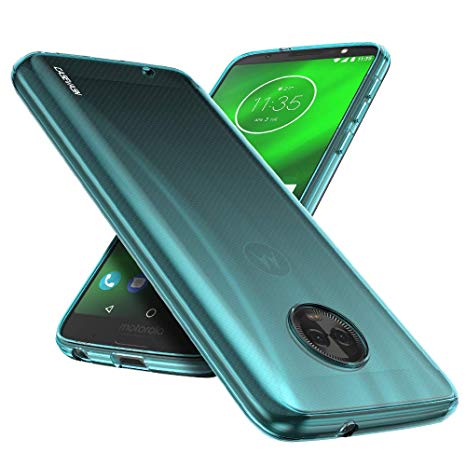 Moto G6 Case, CASEVASN [Shockproof] Anti-Scratches Flexible TPU Gel Slim Fit Soft Skin Silicone Protective Case Cover for Motorola Moto G6 (Mint)