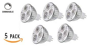 Sunco Lighting (5 Pack) 6W LED MR16 Bulb, Dimmable, 375 Lumens, 3000K Warm White, 45 Degree Beam Angle, GU5.3, Landscape, Track Lighting, Reccesed, 50Watt Halogen Equivalent, Super Bright