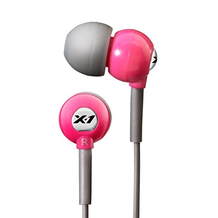 X-1 (Powered by H2O Audio) CB1-PK-X Flex All Sport Waterproof In-Ear Headphones (Power Pink)