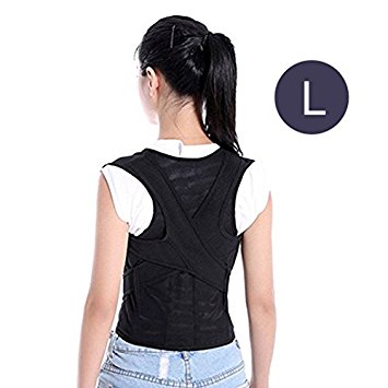 Kids Posture Corrector and Back Support Brace RayCue Adjustable Breathable Back Shoulder Support belt for Kids and Student (L)-Noted the Weight & Size